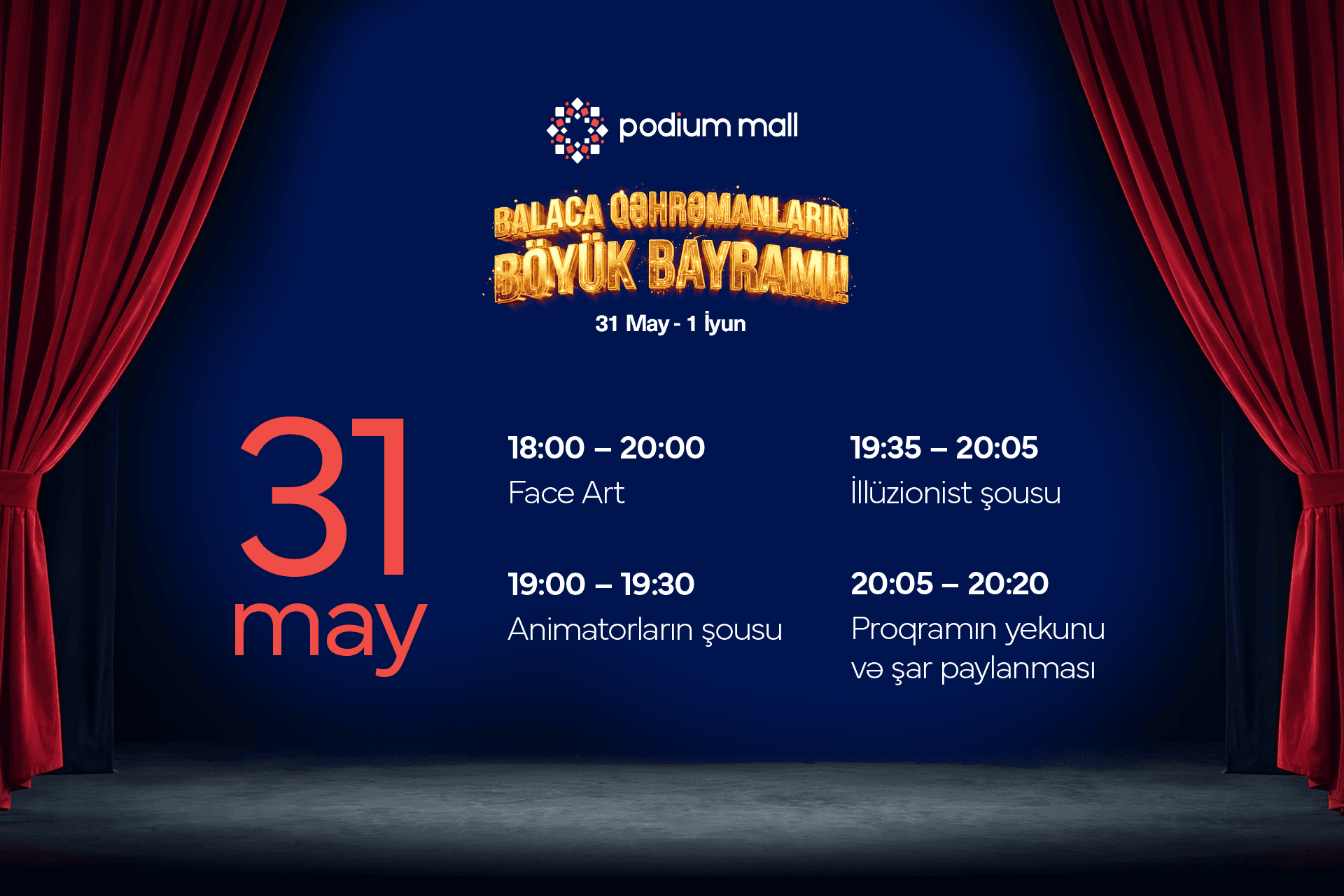 Podium Mall-da balaca qəhrəmanlar üçün unudulmaz bayram – 1