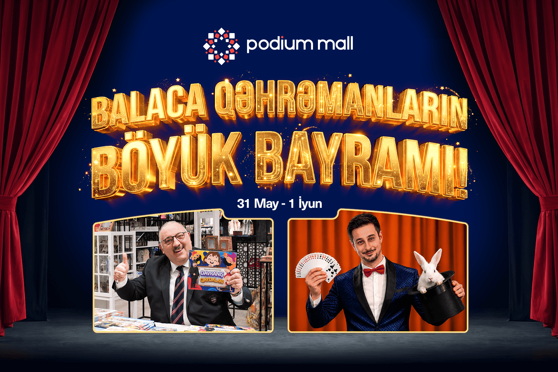 Podium Mall-da balaca qəhrəmanlar üçün unudulmaz bayram